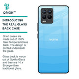 Wavy Blue Pattern Glass Case for Realme 8 Pro