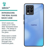 Vibrant Blue Texture Glass Case for Realme 8 Pro