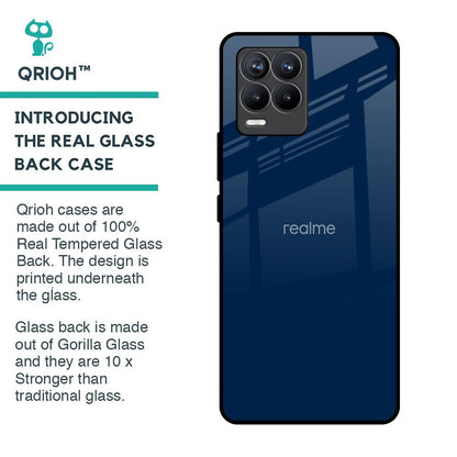Royal Navy Glass Case for Realme 8 Pro
