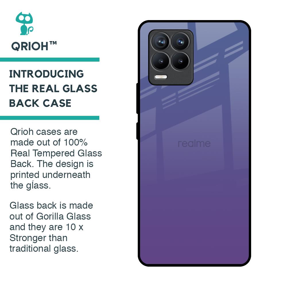 Indigo Pastel Glass Case For Realme 8 Pro