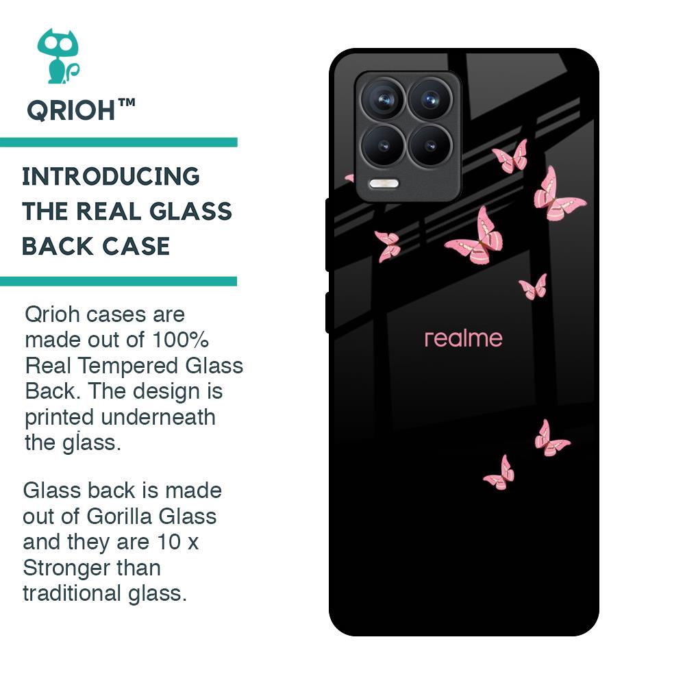 Fly Butterfly Glass Case for Realme 8 Pro