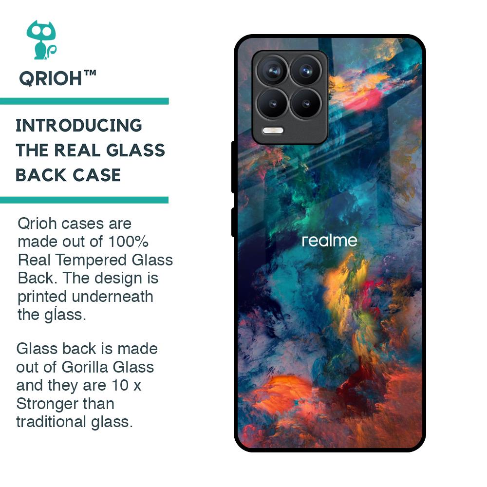 Colored Storm Glass Case for Realme 8 Pro