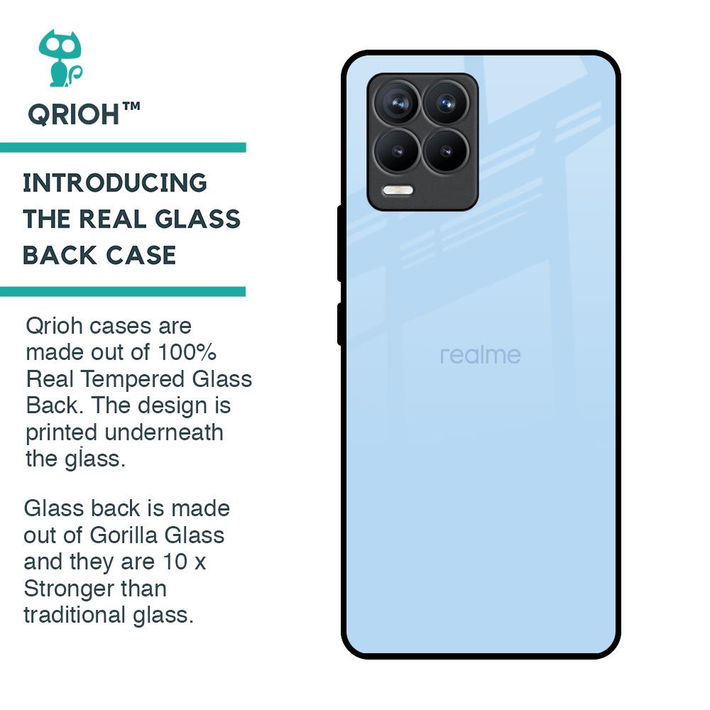 Pastel Sky Blue Glass Case for Realme 8 Pro