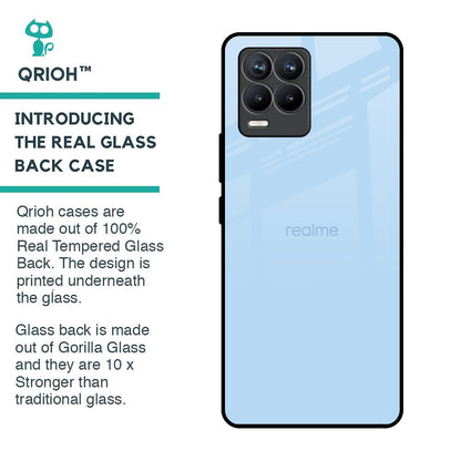 Pastel Sky Blue Glass Case for Realme 8 Pro