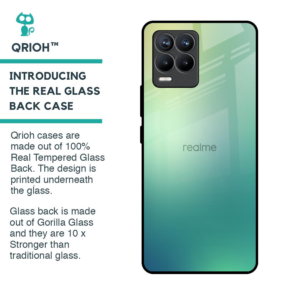 Dusty Green Glass Case for Realme 8 Pro