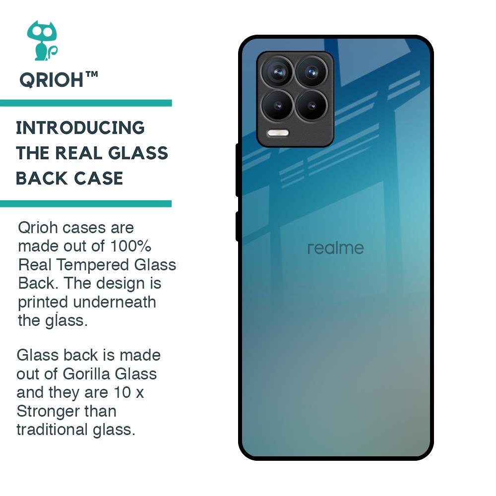 Sea Theme Gradient Glass Case for Realme 8 Pro