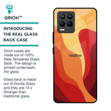 Magma Color Pattern Glass Case for Realme 8 Pro