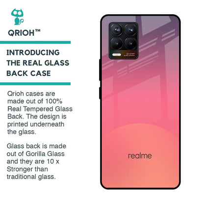 Sunset Orange Glass Case for Realme 8 Pro