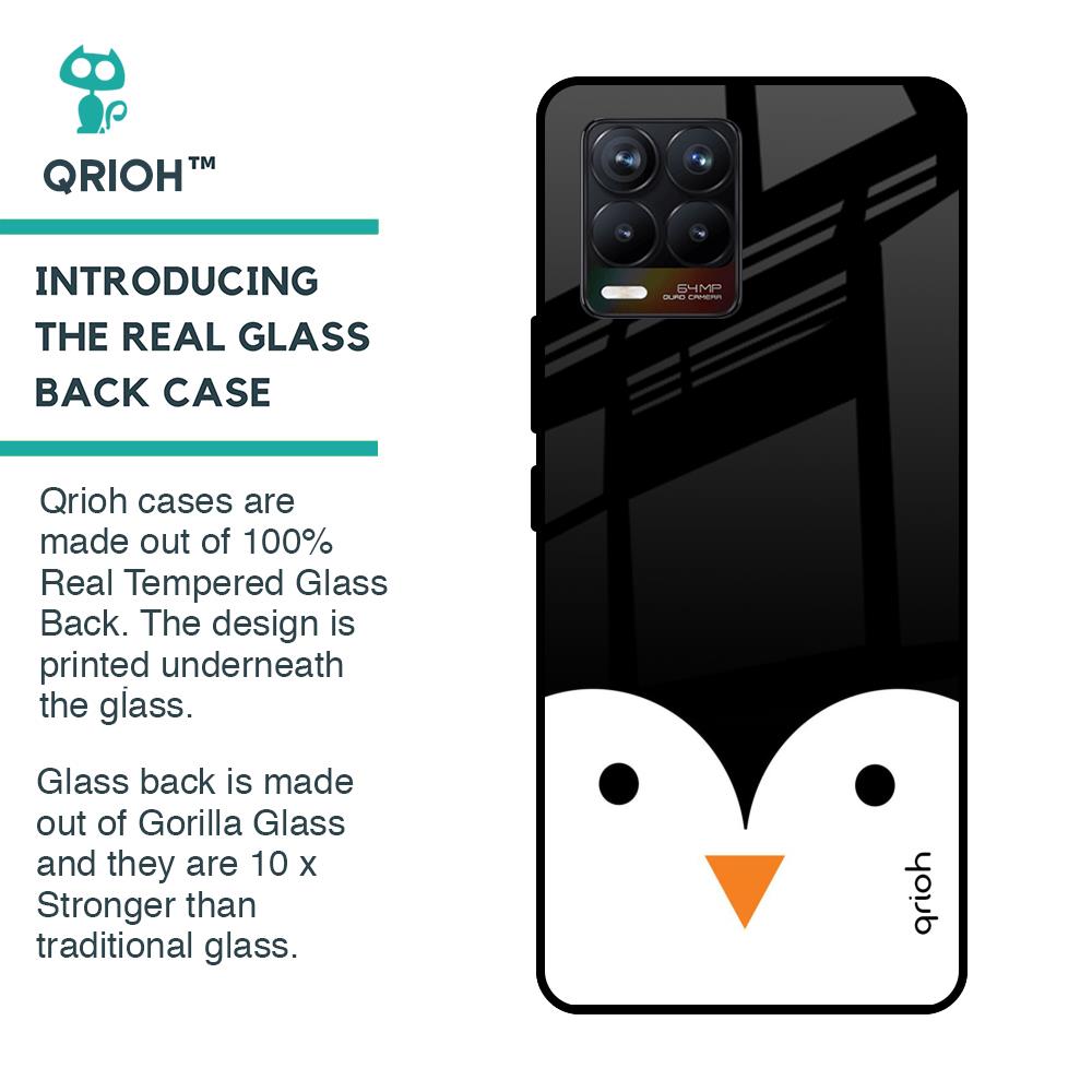 Cute Penguin Glass Case for Realme 8 Pro