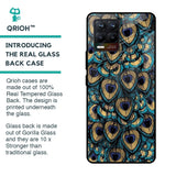 Peacock Feathers Glass case for Realme 8 Pro