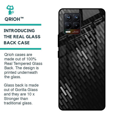 Dark Abstract Pattern Glass Case For Realme 8 Pro