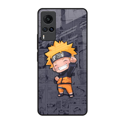 Orange Chubby Vivo X60 Glass Back Cover Online