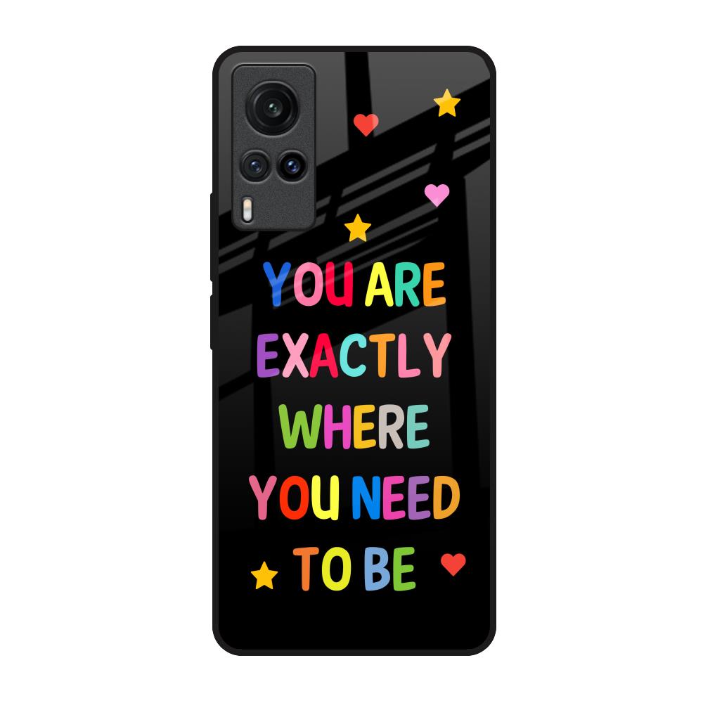 Magical Words Vivo X60 Glass Back Cover Online