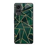 Abstract Green Vivo X60 Glass Back Cover Online