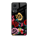Floral Decorative Vivo X60 Glass Back Cover Online