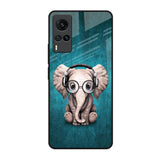 Adorable Baby Elephant Vivo X60 Glass Back Cover Online