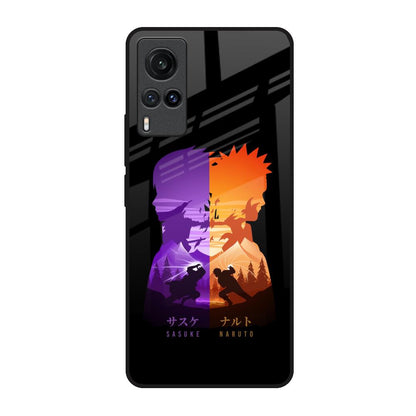 Minimalist Anime Vivo X60 Glass Back Cover Online