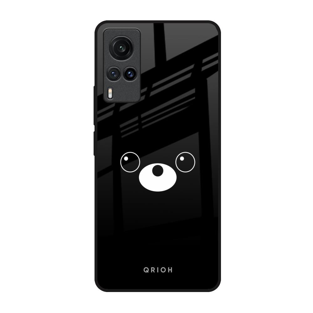 Cute Bear Vivo X60 Glass Back Cover Online