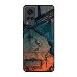 Geographical Map Vivo X60 Glass Back Cover Online