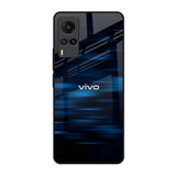 Blue Rough Abstract Vivo X60 Glass Back Cover Online