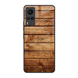 Wooden Planks Vivo X60 Glass Back Cover Online