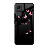 Fly Butterfly Vivo X60 Glass Back Cover Online