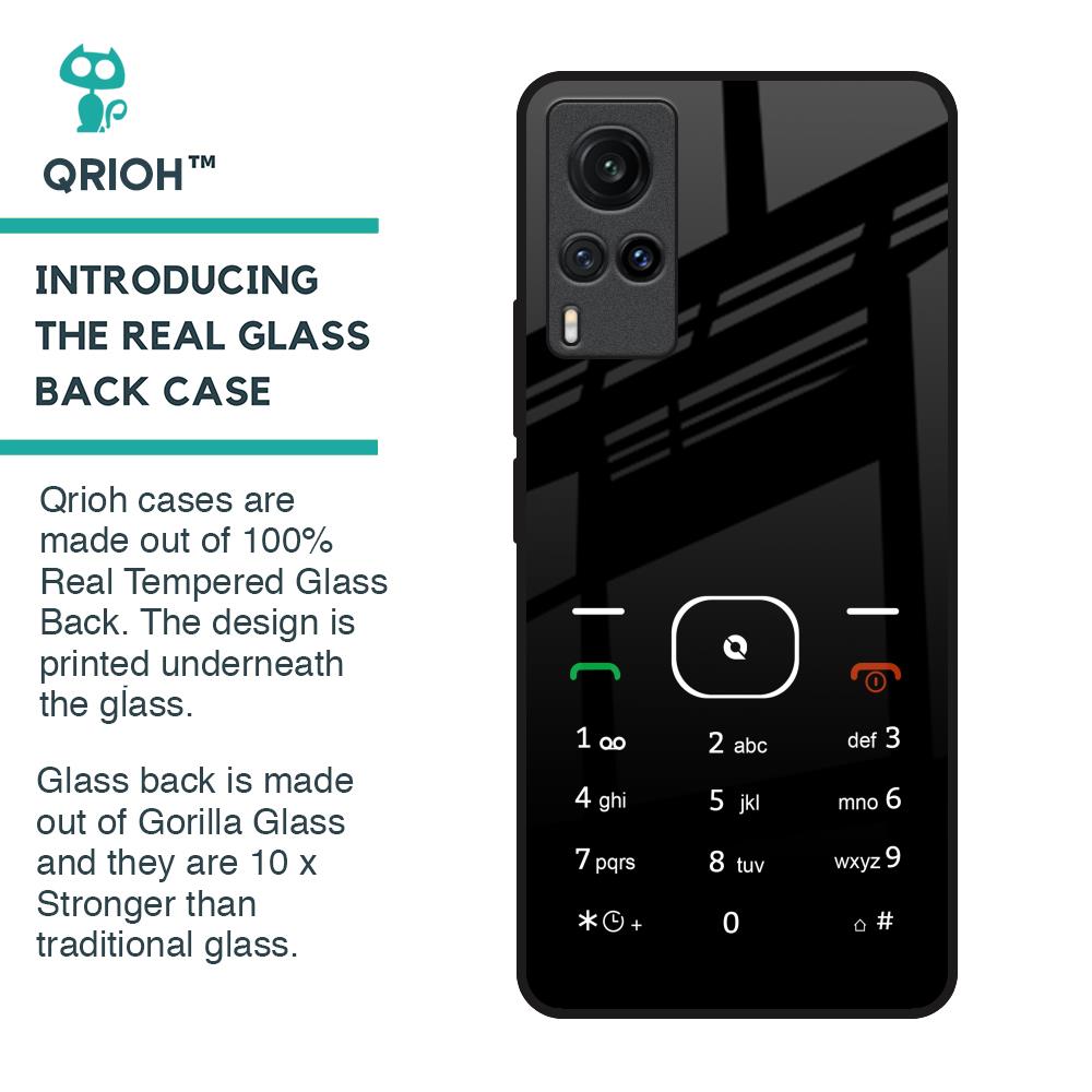 Classic Keypad Pattern Glass Case for Vivo X60