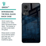 Dark Blue Grunge Glass Case for Vivo X60