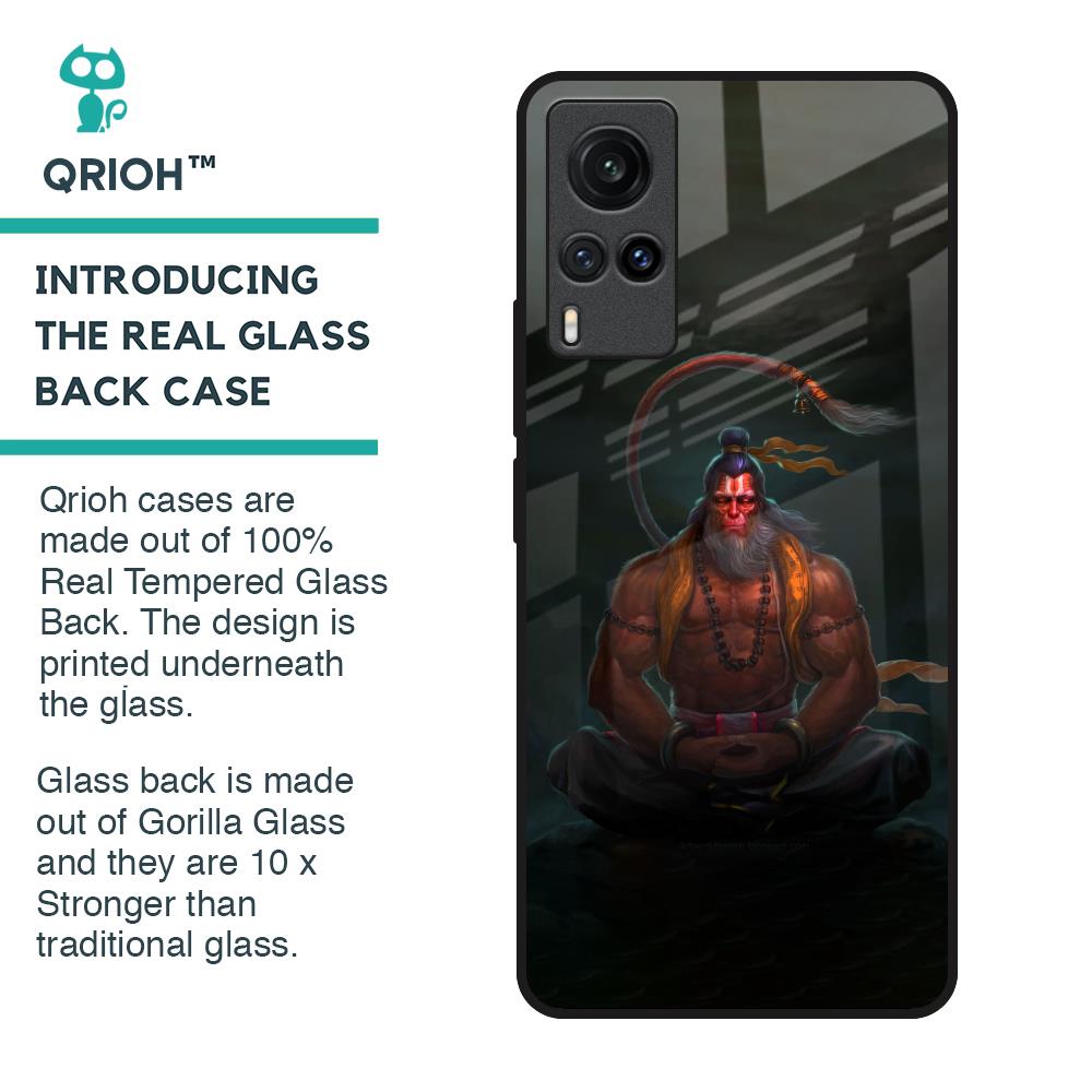 Lord Hanuman Animated Glass Case for Vivo X60