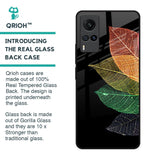 Colorful Leaves Glass Case for Vivo X60