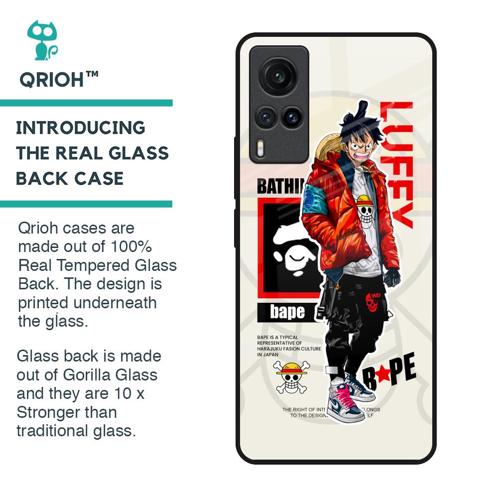 Bape Luffy Glass Case for Vivo X60