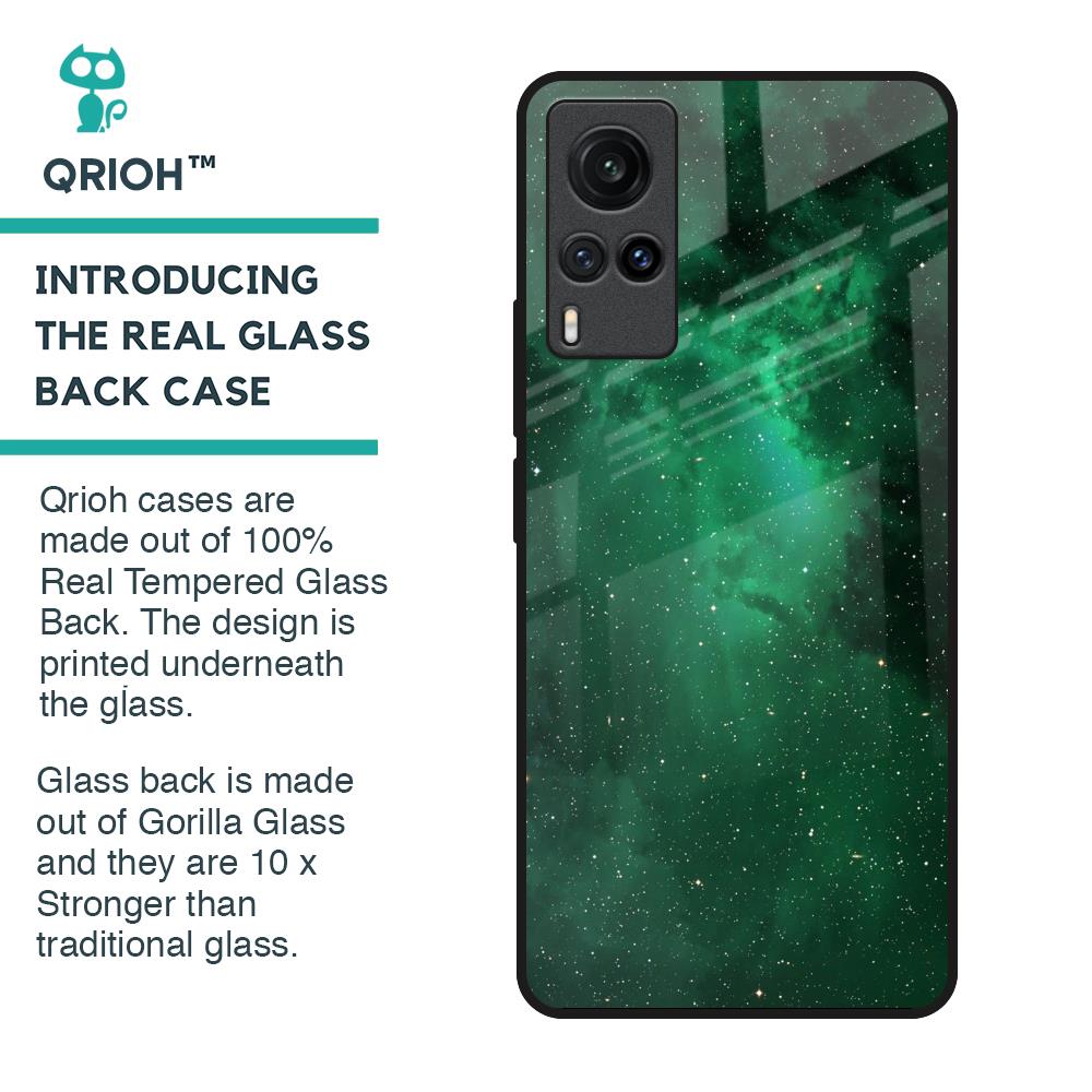 Emerald Firefly Glass Case For Vivo X60