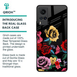 Floral Decorative Glass Case For Vivo X60