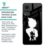 Monochrome Goku Glass Case for Vivo X60