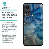 Blue Cool Marble Glass Case for Vivo X60