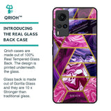 Electroplated Geometric Marble Glass Case for Vivo X60