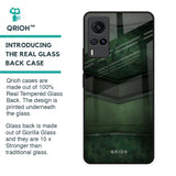 Green Leather Glass Case for Vivo X60