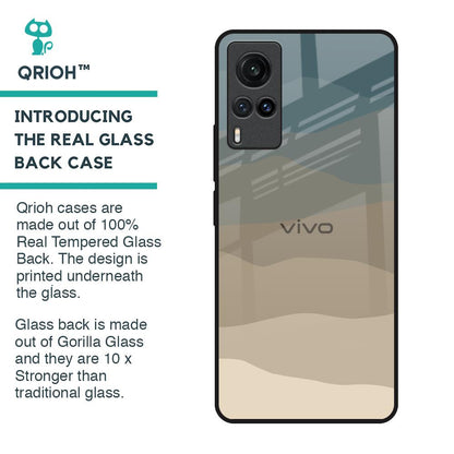 Abstract Mountain Pattern Glass Case for Vivo X60