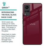 Classic Burgundy Glass Case for Vivo X60