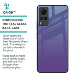Indigo Pastel Glass Case For Vivo X60