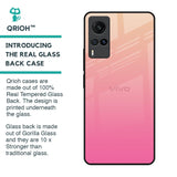 Pastel Pink Gradient Glass Case For Vivo X60