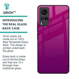 Magenta Gradient Glass Case For Vivo X60