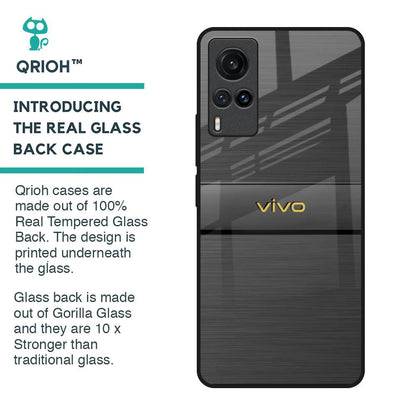 Grey Metallic Glass Case For Vivo X60