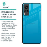 Blue Aqua Glass Case for Vivo X60