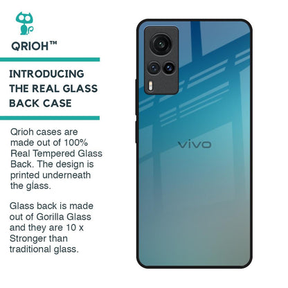 Sea Theme Gradient Glass Case for Vivo X60