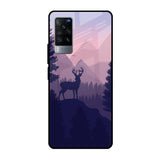 Deer In Night Vivo X60 Glass Cases & Covers Online