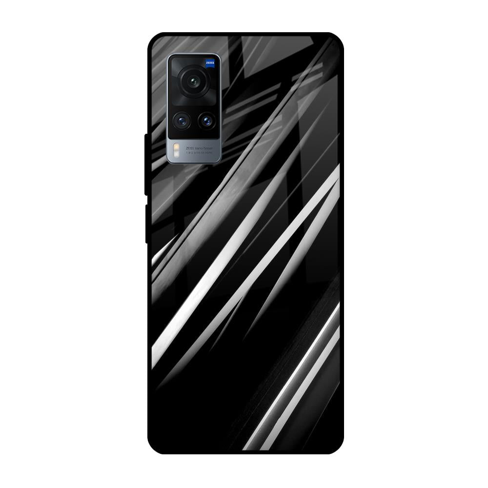 Black & Grey Gradient Vivo X60 Glass Cases & Covers Online