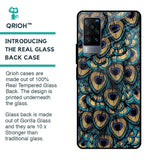 Peacock Feathers Glass case for Vivo X60