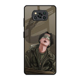 Blind Fold Poco X3 Pro Glass Back Cover Online