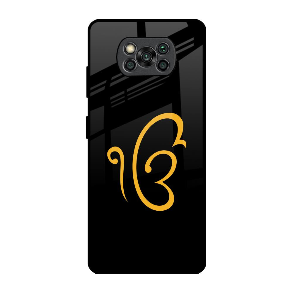 Luxury Fashion Initial Poco X3 Pro Glass Back Cover Online